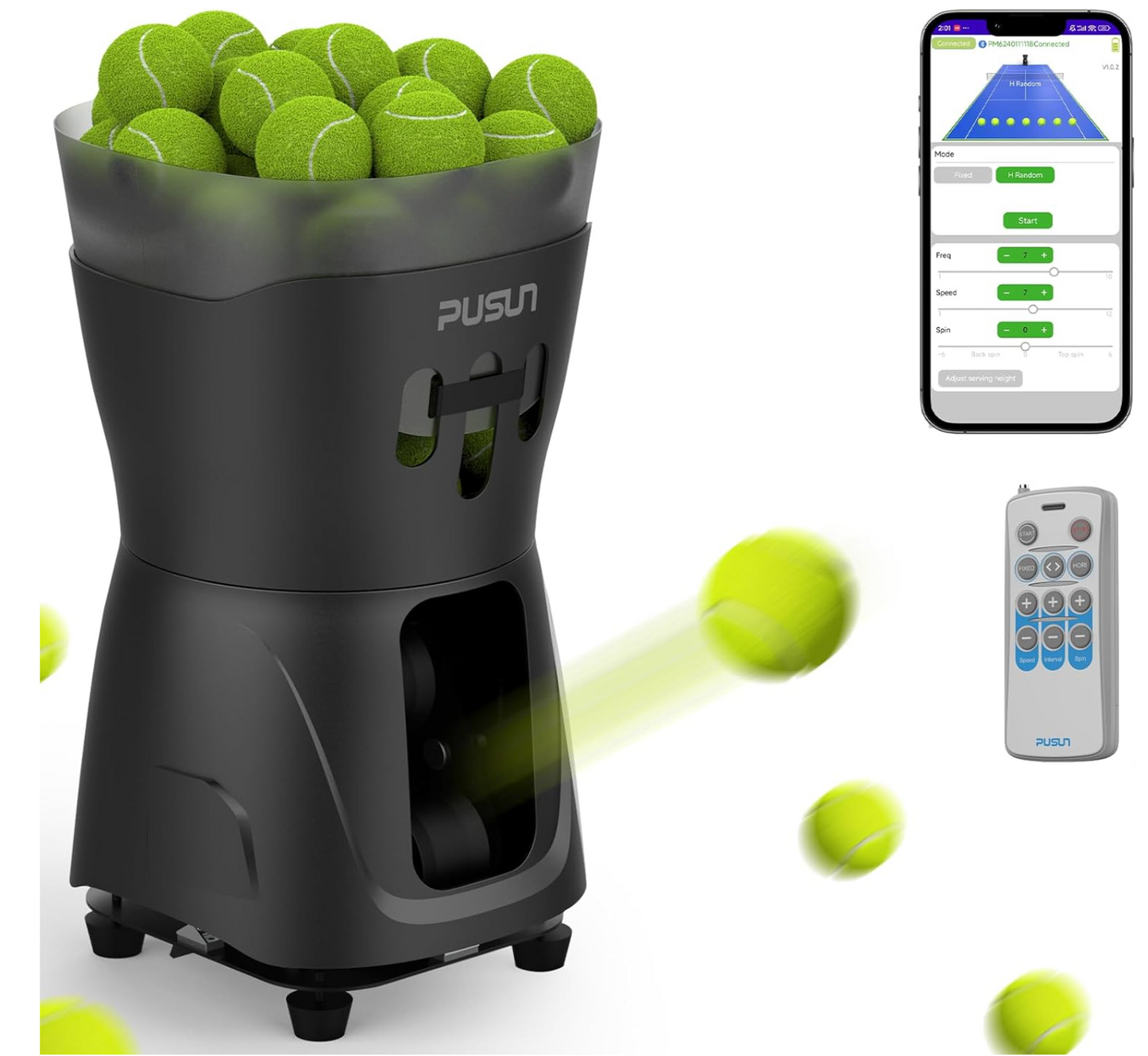 PT Mini Pro Tennis & Padel Ball Machine