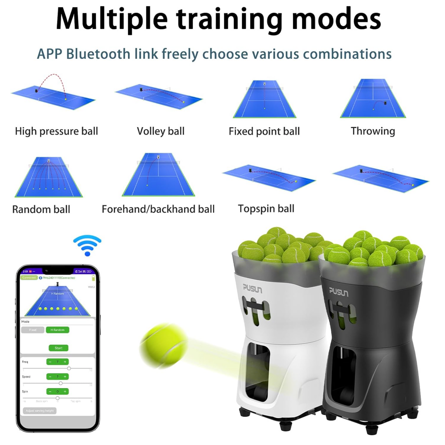 PT Mini Pro Tennis & Padel Ball Machine