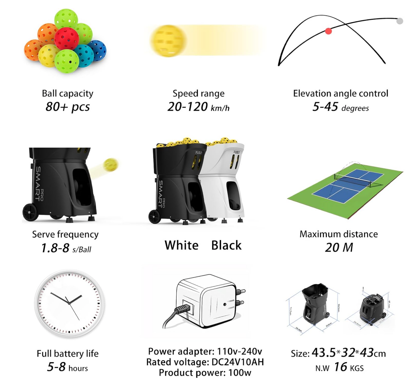 PP-Smart Pro Pickleball Machine