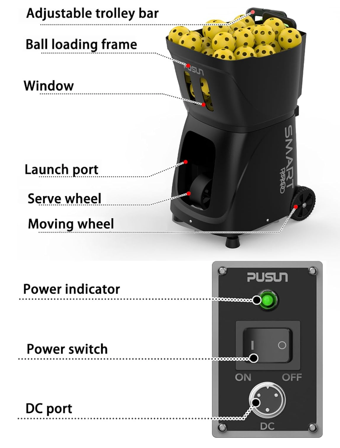 PP-Smart Pro Pickleball Machine