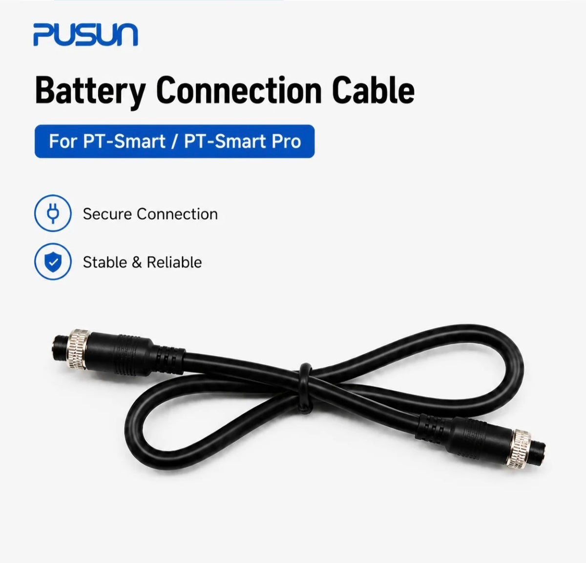 PUSUN Tennis/Pickleball Machine External Battery Connection Cable