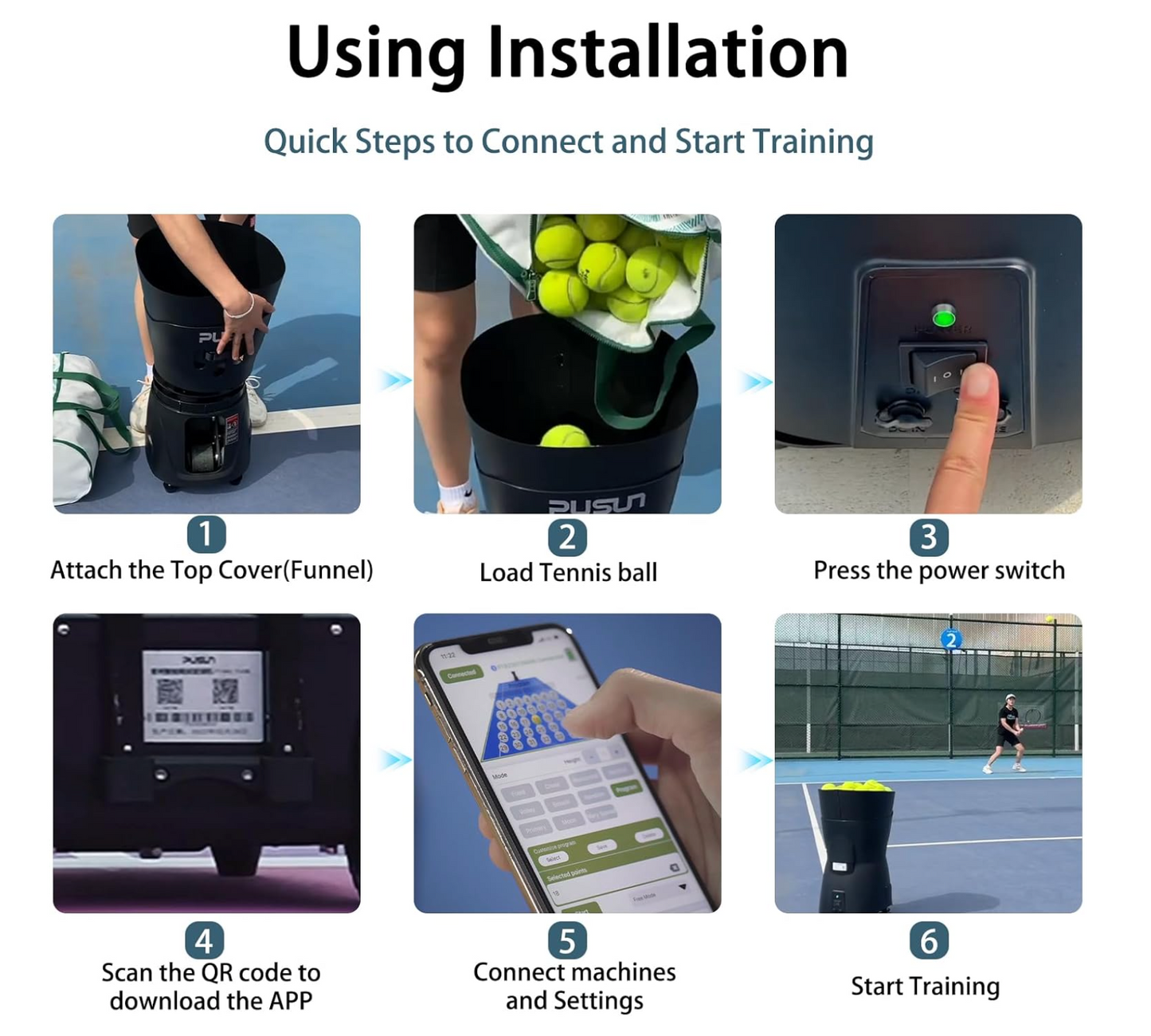 PT Mini Pro Tennis & Padel Ball Machine